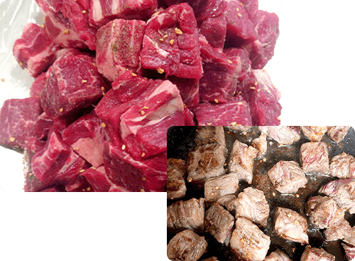 食べ応えのあるゴロっとしたビーフカレー