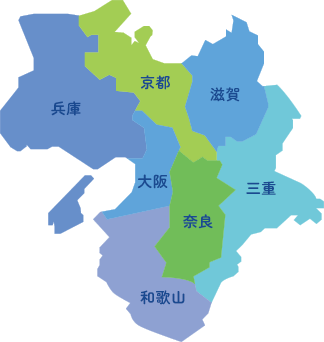 対応エリアマップ